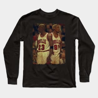 Duos G.O.A.T in Chicago Bulls Long Sleeve T-Shirt